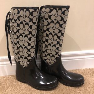 **SOLD** Coach Rain Boots